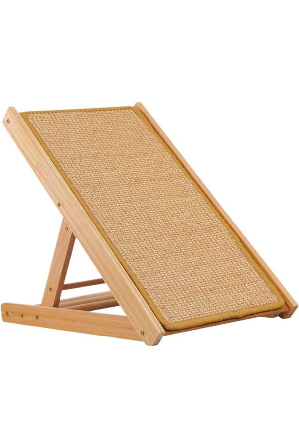 Arabest-Cat Scratcher Ramp, Replaceable Sisal Mat Three Different Adjustable Height Pet Mobility Ramp 1