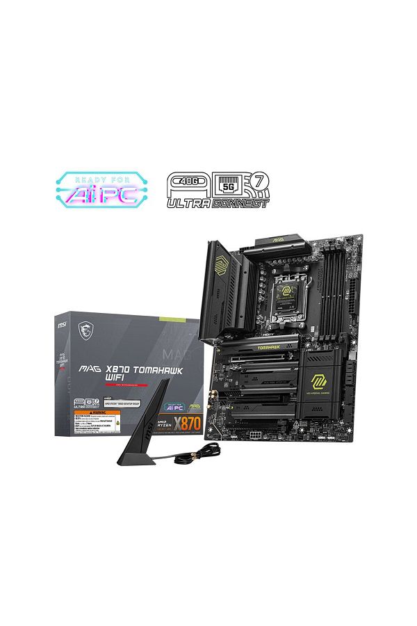 MSI-Mag X870 Tomahawk - Wifi Socket, Ddr5 8400Mhz, 5g Lan Wifi, 7 Rgb Atx Motherboard 1