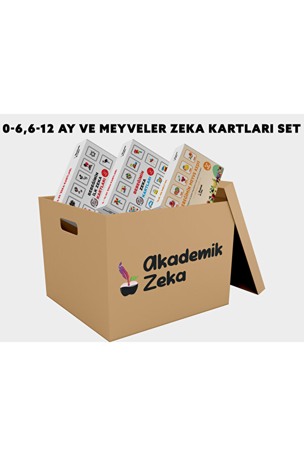 akademik zeka 0-6 Ay - 6-12 Ay Ve Meyveler Zeka Kartları