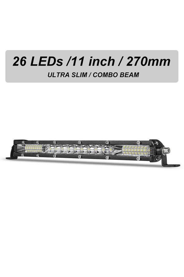 Choice-شريط إضاءة LED رفيع مقاس 10 بوصات، شريط إضاءة LED للطرق الوعرة 12 فولت 24 فولت/ضوء عمل للسيارة والشاحنات 4x4 1
