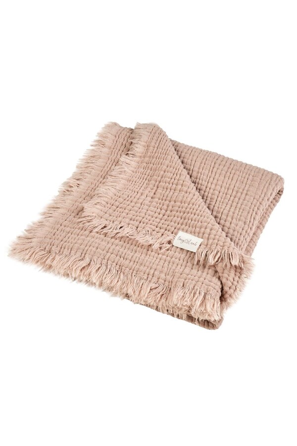 tinylamb Brighton 100x120cm Organik 4 Katlı Açık Kahve Renk Müslin Battaniye