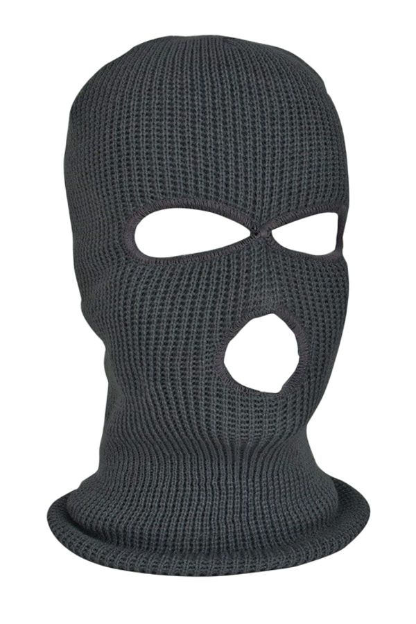 PAKER GİYİM-Gray Winter 3-Eye Snow Mask 1