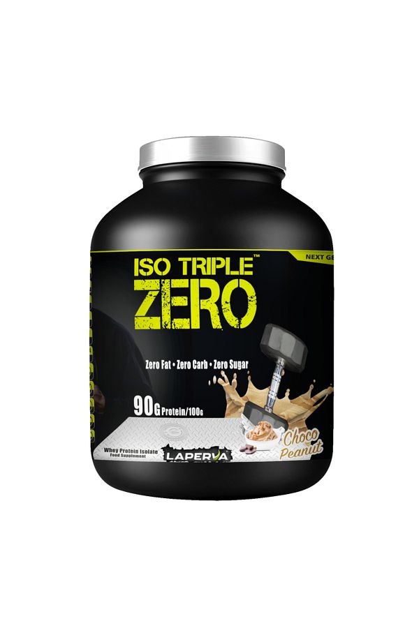 Laperva-Iso Triple Zero Next Generation Whey Protein, Belgian Choco Peanut, 4 LB 1