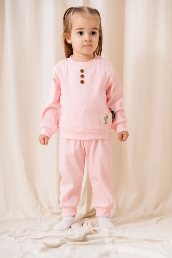 ZİMBOO Baby Girl Clothing Ribbed Lycra 2 Piece Set