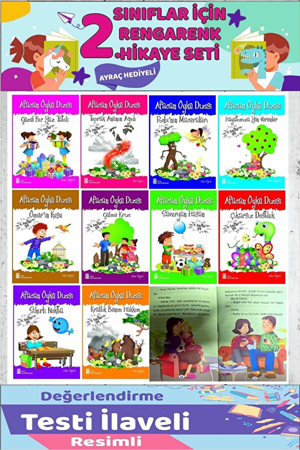 Ata Yayıncılık 2.Sınıf Okumayı Sevdiren 10 lu Hikaye Seti (32-48 sayfa)