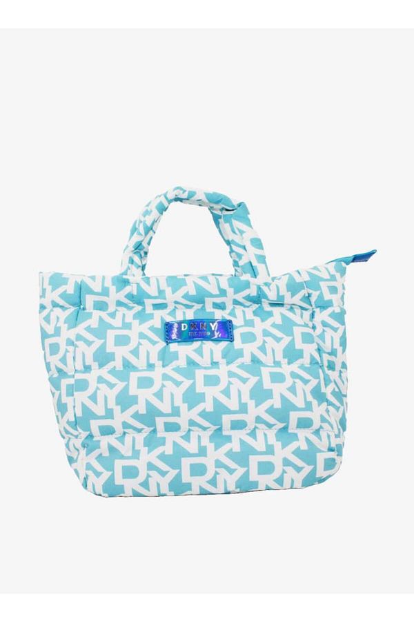Dkny-Monogram Print Pouch with Double Handle and Zip Closure 1
