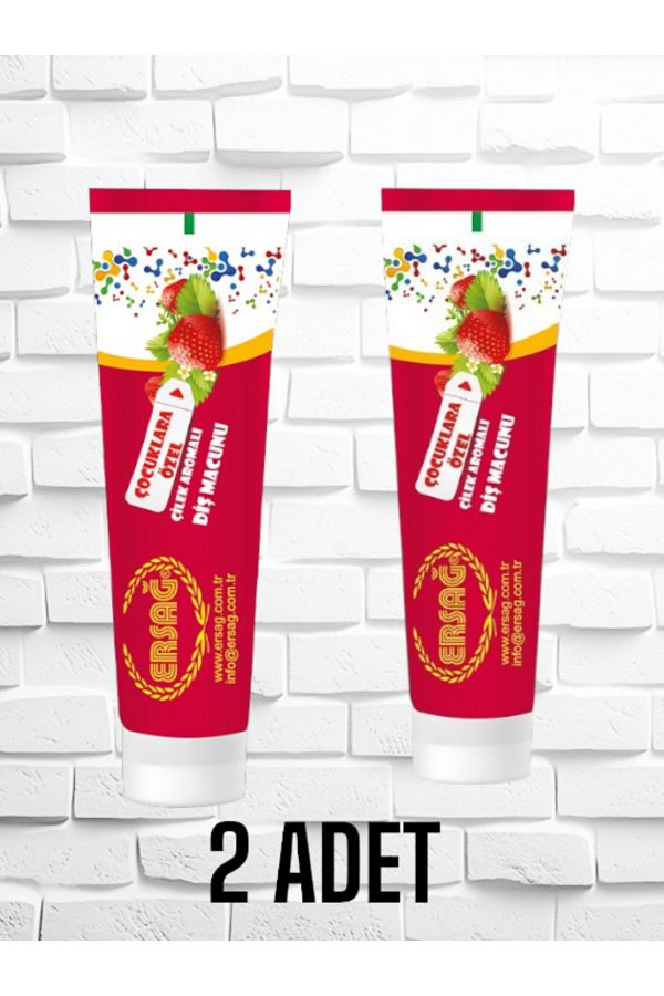 Ersağ-Strawberry Toothpaste 2X80 ml 2 Pieces 1