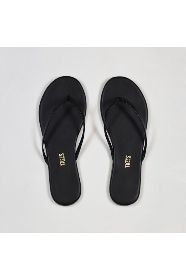 Tkees-Women's Black Stylish Daily Flip Flops 1