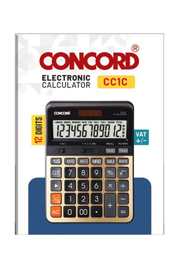 Concord-CC1C Electronic Calculator, Extra Large Display 1