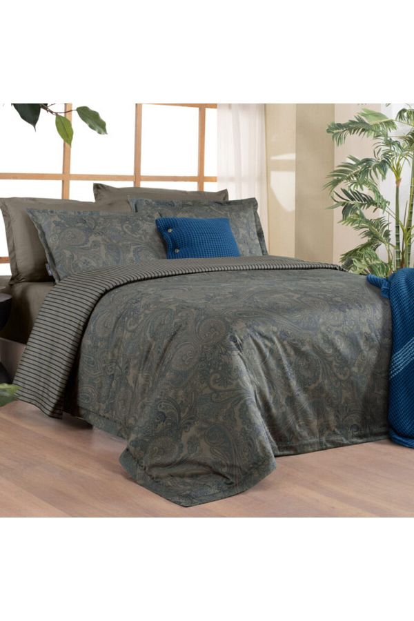 Sarev-Keanna King Size 100% Cotton Satin "300 Tc" Bedding Set 1