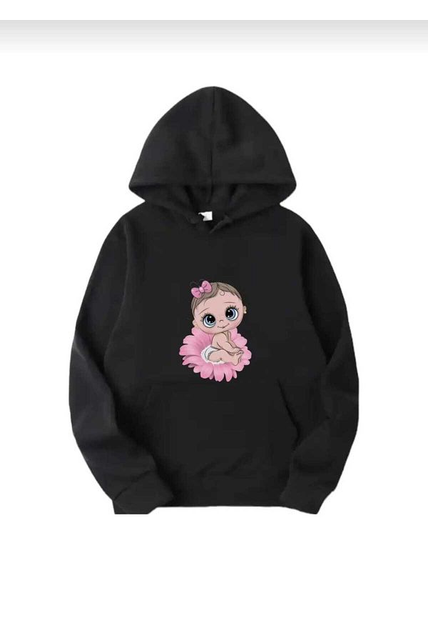 BUY CENTER-Pregnant Sweatshirt - Printed Hoodie 1