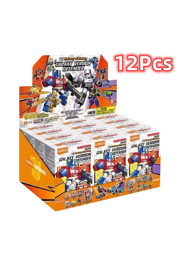Choice-12pcs 1/12pcs Transformer Building Block 5.5cm Optimus Prime Bumblebee Megatron Thundercracker Robot 1