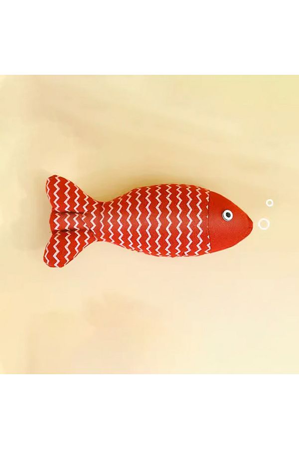 Choice-Red Madden Cat Fish Toy Cat Scratcher Catnip Toy Interactive Simulation Fish Cat Mint Fidget Toys St 1