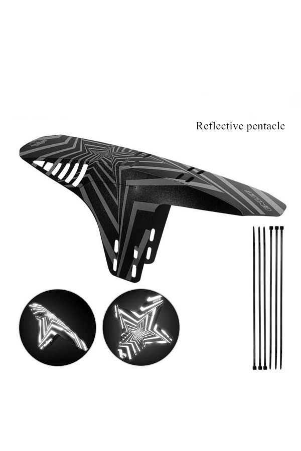 Choice-1pc Reflective Mudguard MTB Bicycle Fender Suitable for Front Fork Rear Wheel Fender Reflective M... 1