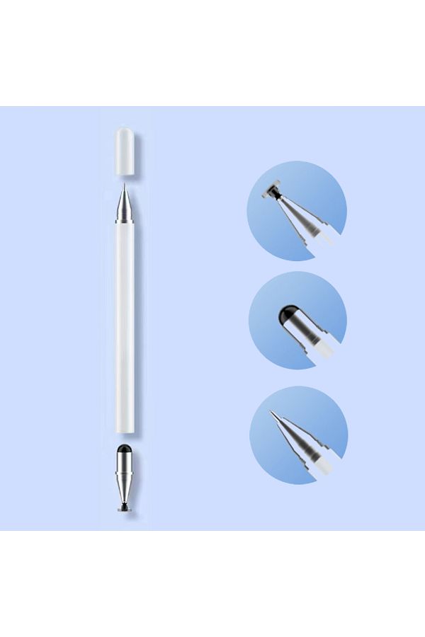 Choice-3 In 1 White 3 In 1 Stylus Pen For Ios Android Touch Pen Drawing Capacitive Pencil For Ipad Samsung 1