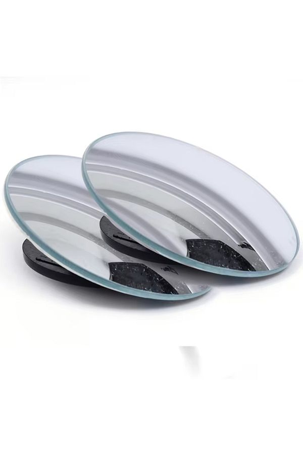 Choice-A Pair Adjustable Small Round Car Reverse Auxiliary Rearview Convex Mirror Car Blind Spot Rear View 1