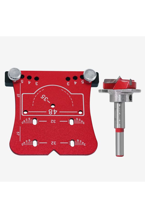 GDART-1 Set Red 35mm Woodworking Hinge Hole Opener Punch Tool,punch Locator And Limiting Frame,quick And P 1