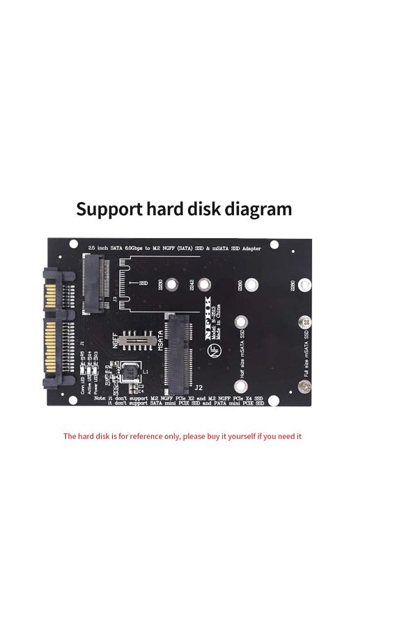 Choice-محول M2 Msata إلى Sata M.2 Ngff Msata Ssd إلى Sata 3.0 2.5 محول M2 Pci Ssd بطاقة Riser للكمبيوتر الشخصي L 1