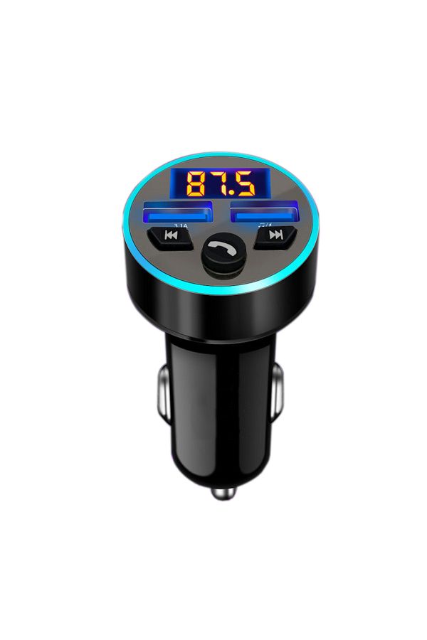 Choice-Black Car Bluetooth Receiver With Lossless Audio Quality Mp3 Player, Car Adapter With Cigarette Ligh 1