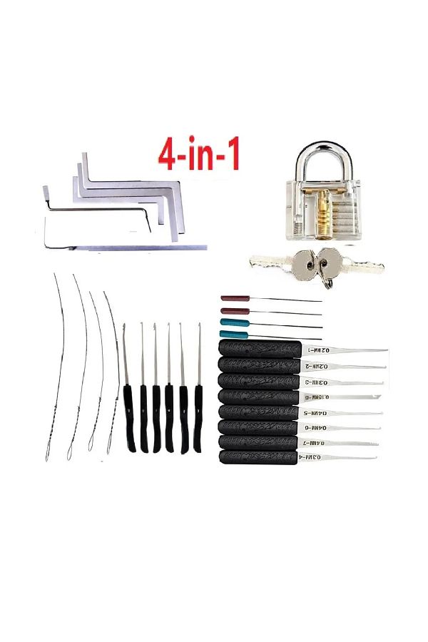 TSNEW-Same To Picture 8piece Lock Pick Set Locksmith Supplies Broken Key Auto Extractor Remove Hooks Stain 1