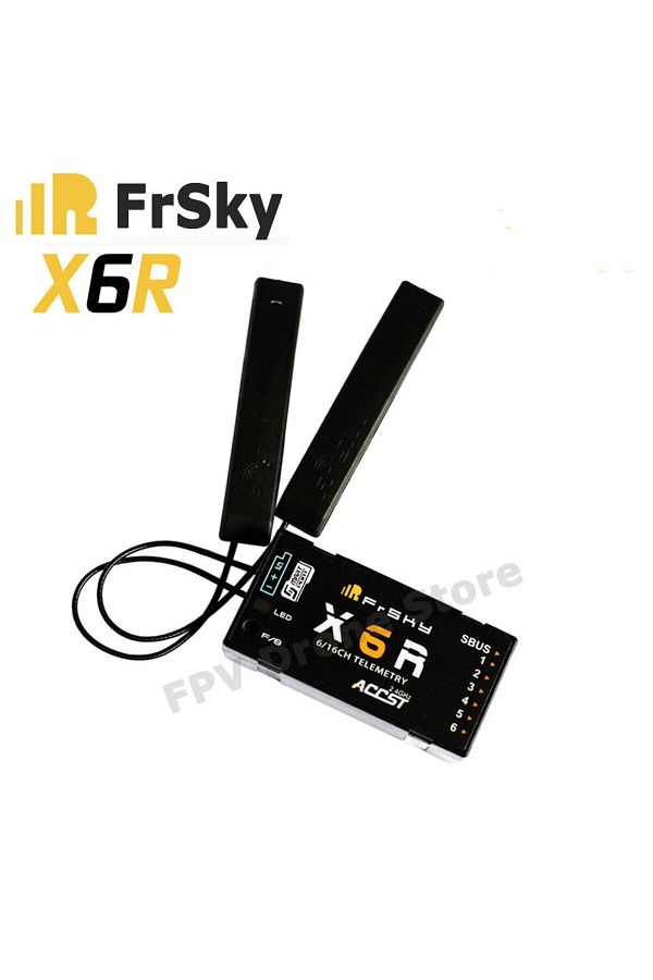 Choice-FrSky X6R 2.4G 16CH SBUS Receiver PCB Antenna Smart Port Data Return for Taranis X9D Jumper T16 T... 1