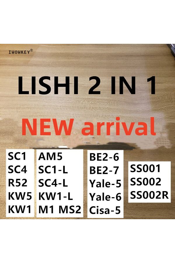 Choice-New Arrival Lishi 2 In1 Tools SC1 KW1 SC4 KW5 R52 SC1-L KW1-L SC4-L M1 MS2 AM5 BE2-6 BE2-7 SS001 ... 1