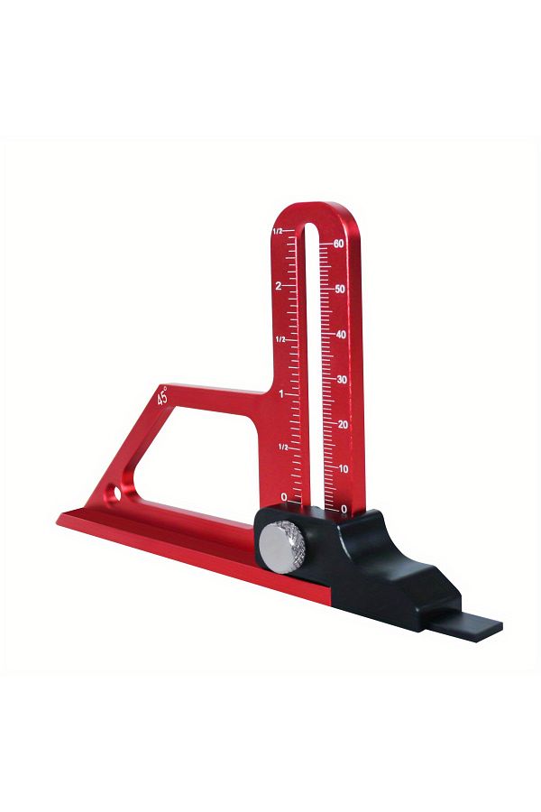 JIGHOLE-0-60mm Adjustable Table Saw Depth Gauge,Aluminum Alloy Measuring Gauge For Setting Up Blade Route... 1
