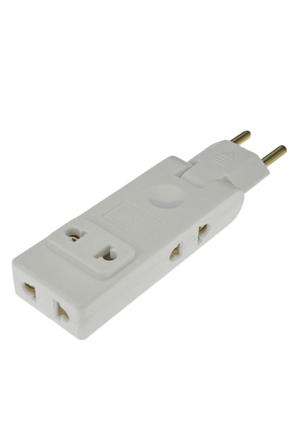 Choice-White 4 In 1 Wall Outlet Extension Eu Electrical Socket 180 Degree Plug Adapter Canada Mexico Travel 1