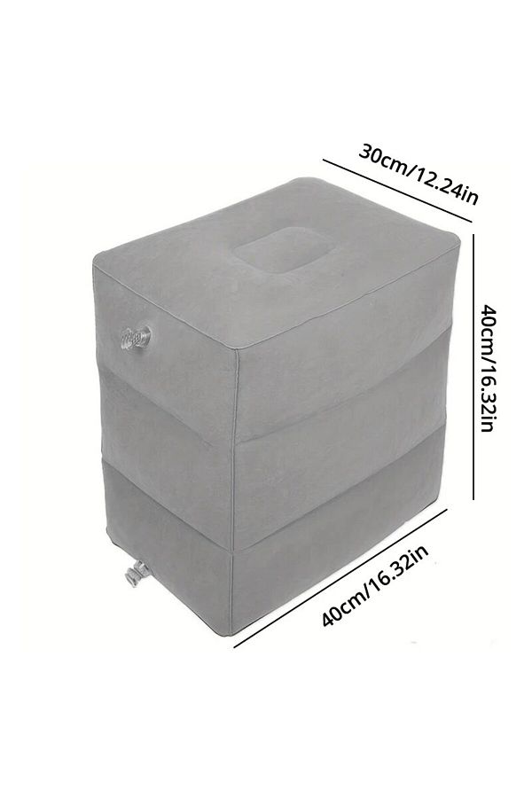 Choice-1 1pc Inflatable Foot Rest Pillow For Travel Portable Adjustable Three Layers Height Stool For Foot. 1