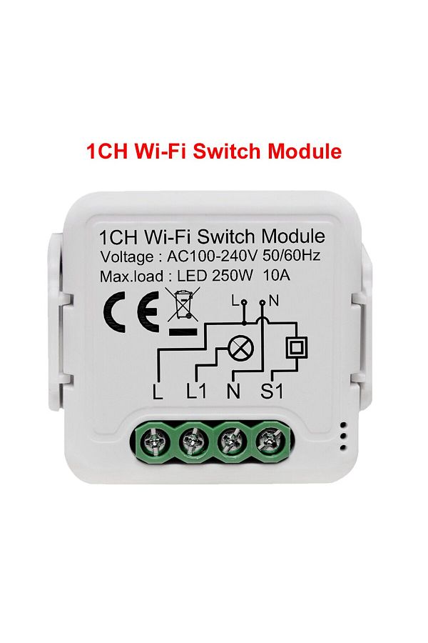 Choice-Wf Switch 1ch-n Girier Tuya Wifi Smart Light Switch Module Supports 2 Way Control App Remote Control 1