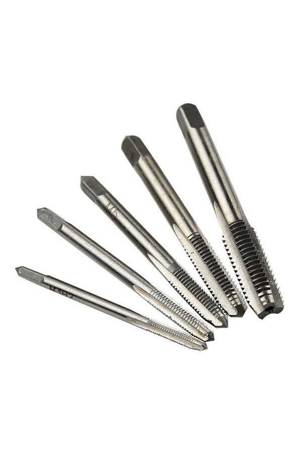 Choice-5pcs 5pc Hand Straight Groove Thread Tap M3 To M8 Quick Tapping And Internal Thread Hardware Tool Se 1