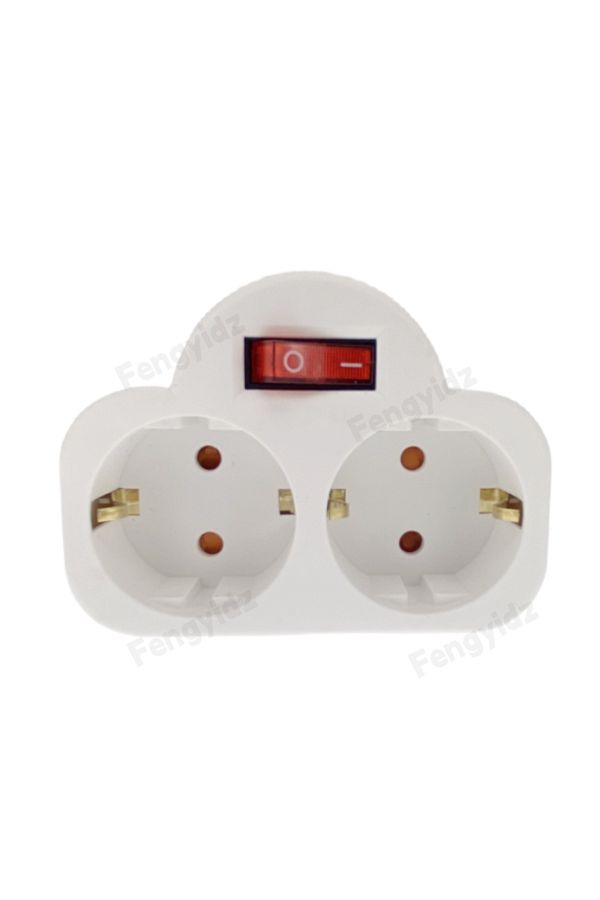 Choice-EU Extend Socket With ON/OFF Switch 2Pin Germany Standard Grounding Expansion Socket 1 To 1/2/3 W... 1
