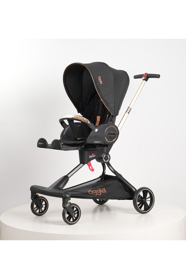 OGGİA V9 Premium Bebek Arabası | Çift Yönlü, Katlanabilir, Yüksek Manzara, Şehir Dostu