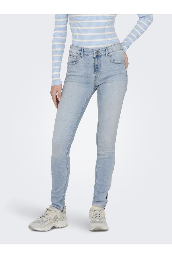 ONLY-Skinny-Jeans mit geradem Bein 1