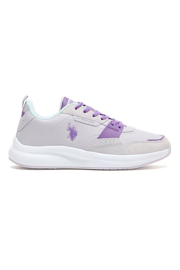 U.S. Polo Assn.-Women's Lightweight Sneakers - Stylish Lavender and Mint Accents, Comfortable Casual Shoes 1