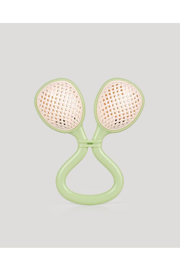 lets be child-Ring Straw Rattle Green 1