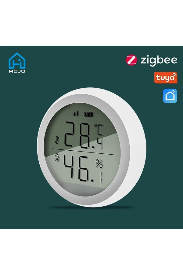 Choice-White Tuya Smart Zigbee Thermometer Home Indoor Temperature And Humidity Sensor With Lcd Display App 1