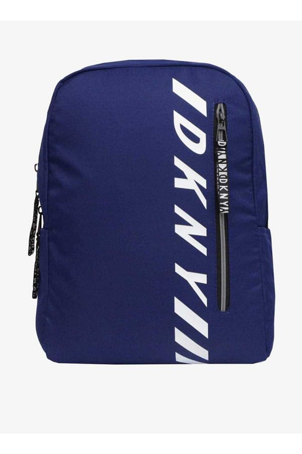 Dkny-Logo Print Backpack with Double Handle and Zip Closure 1