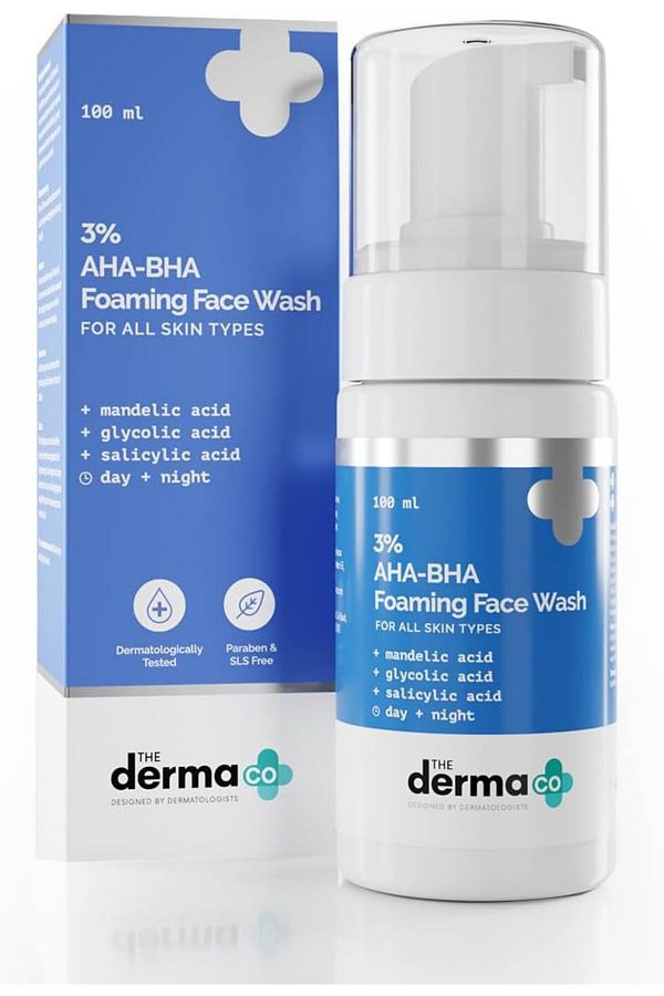 The Derma Co-3% AHA-BHA Foaming Face Wash 100ml 1