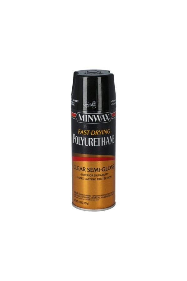 Minwax-Fast-Drying Polyurethane Semi-Gloss Spray Paint 11.5oz 1