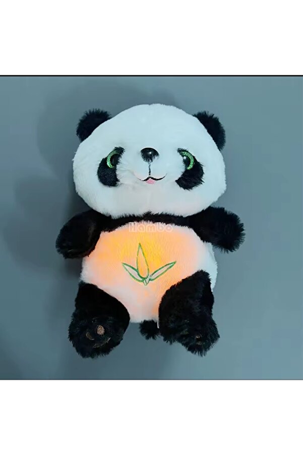 NB market Nefes alan panda peluş oyuncak uyku arkadaşı müzikli ışıklı nefes alıp veren peluş