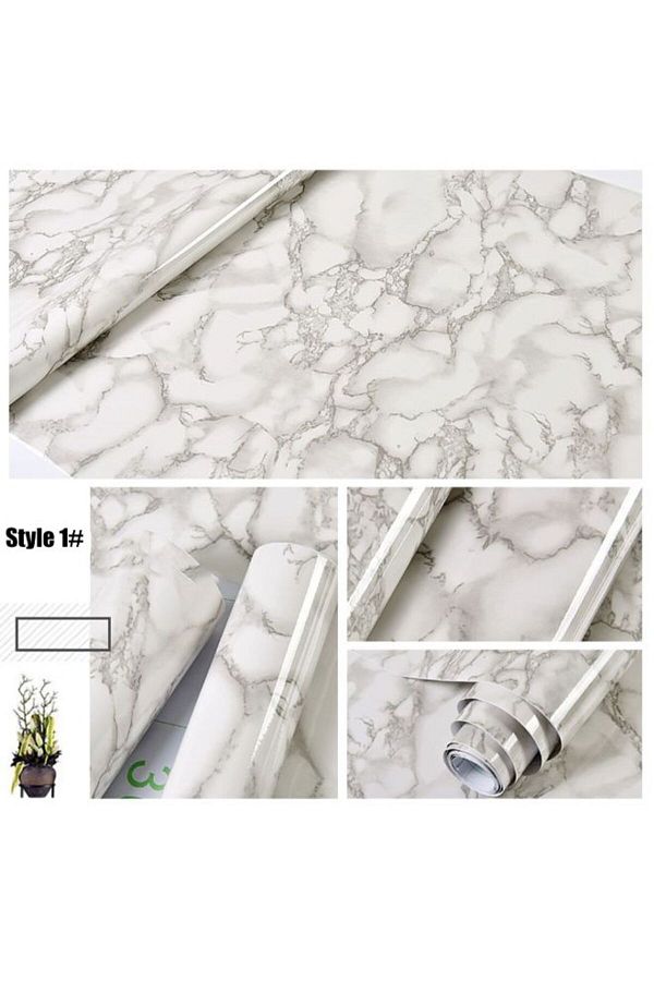 Generic-Marble Pattern Wallpaper Grey 1