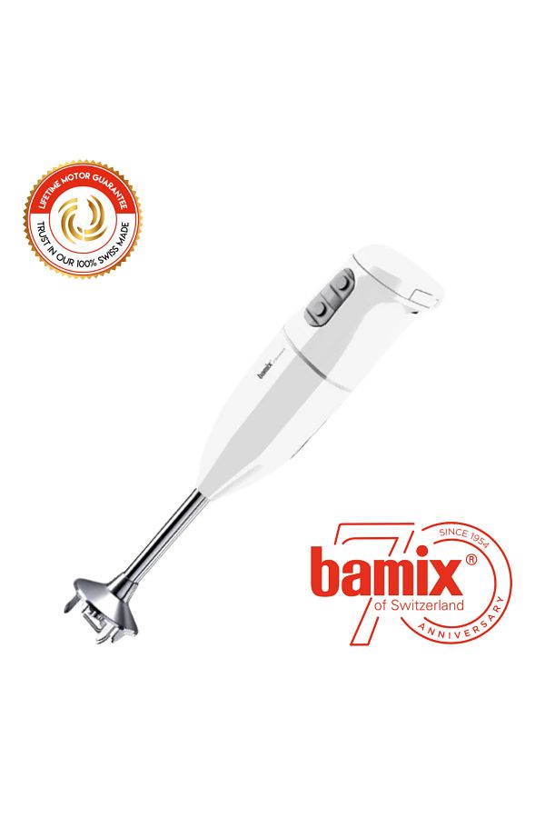 Bamix-Cordless Pro Wireless Handheld Blender - 20 Minutes Use, 15500 Rpm, 3 Sizes Setting, White 1