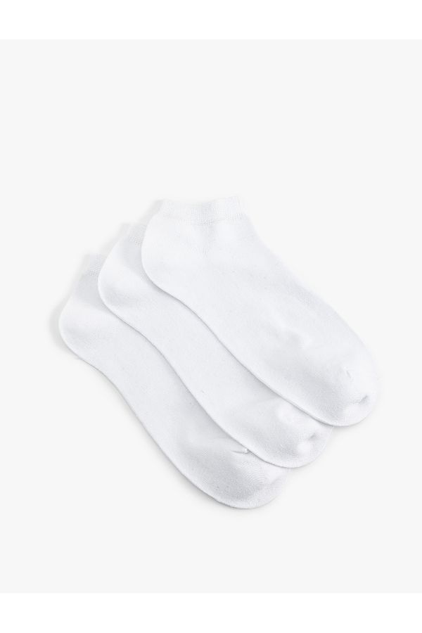 Koton-Set of 3 Basic Booties Socks with Cotton Blend 1