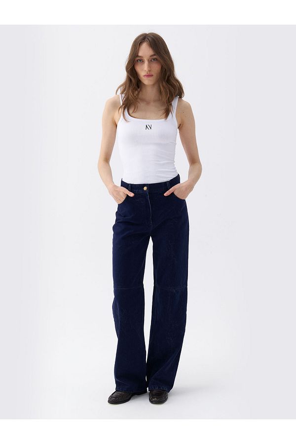Nocturne-Pantaloni de catifea Boyfriend 1
