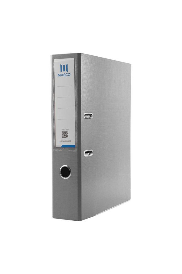 MASCO-2 Ring A4 Size Box Folder File, Grey 1