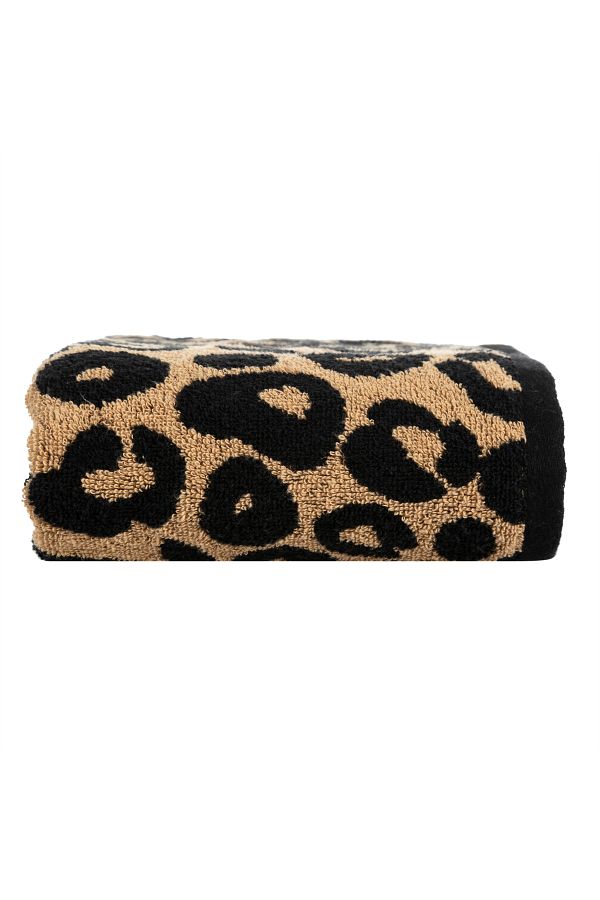 Mudo Home-Benedict Beige Leopard Patterned Face Towel - 50x80 1
