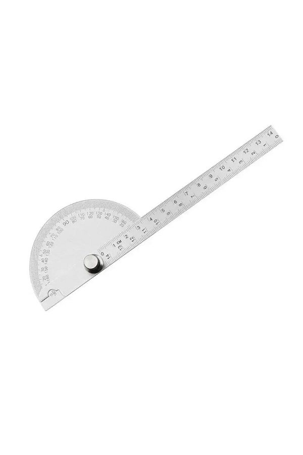 Choice-1 Pc 14cm 1pc Protractor Angle Ruler Indexing Gauge 180 Degree Semicircle Carpenter's Gauge Multifun 1