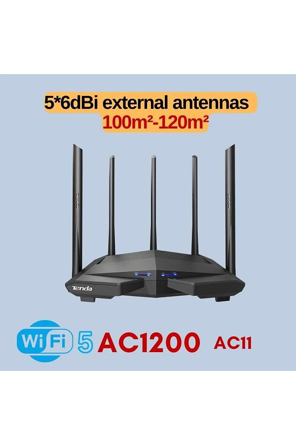 Tenda-AC11 AC1200 WIFI Router Gigabit Wireless Router 2.4G 5GHz Dual Band MU MIMO 5 Antennas Beam... 1