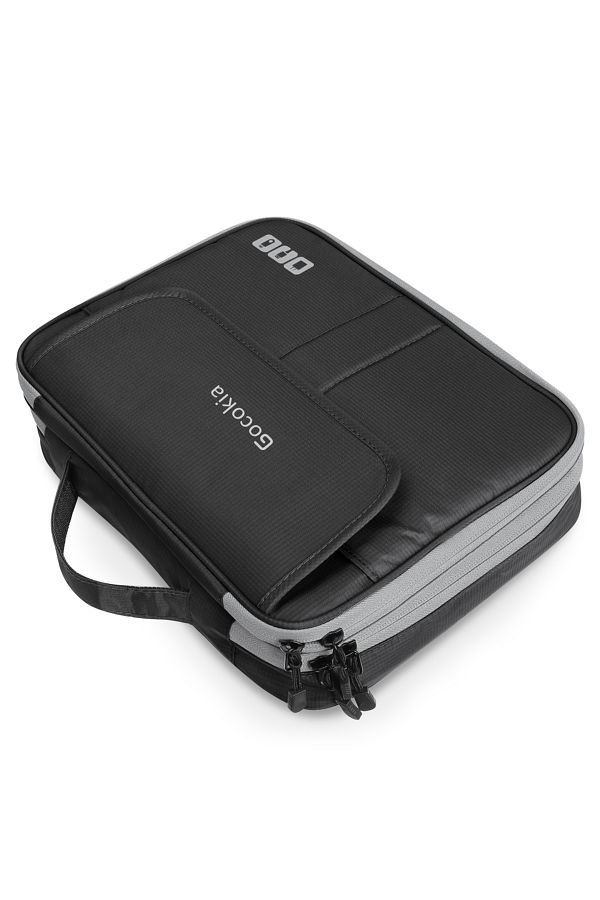 Choice-Black Double Layers Large Capacity Travel Electronic Accessories Organizer Bag, Travel Gadget Carry 1